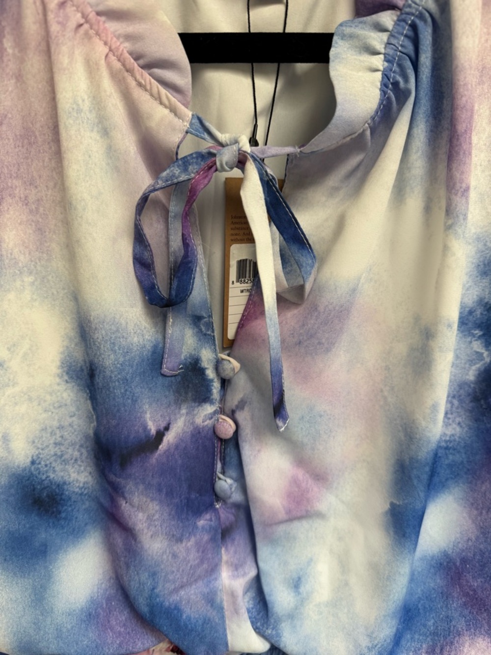 Johnston & Murphy Watercolor Tiered Long Sleeve Dress - Picture 4 of 11